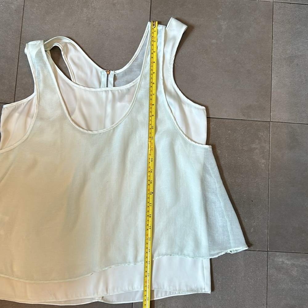 BCBGeneration Double Layer Razor Back Tank Top/ Blouse - Picture 5 of 12